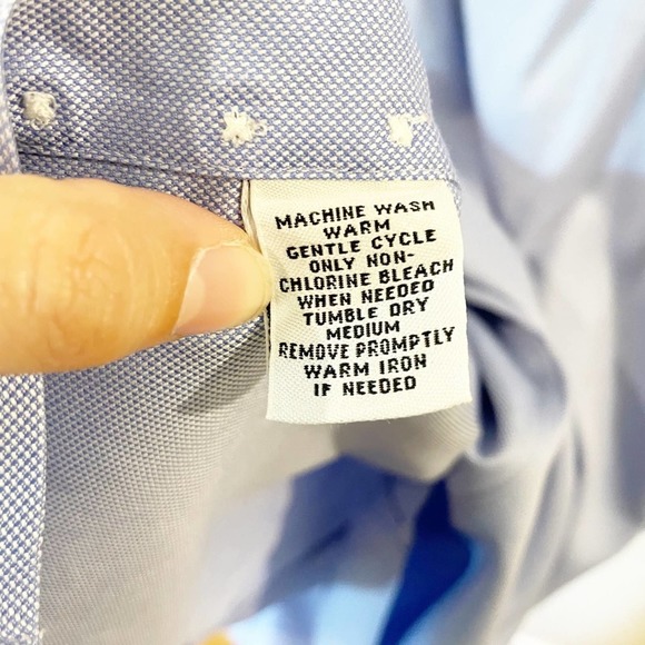 Joseph & Feiss Button Down Shirt Blue Neck 15 M - Picture 4 of 8